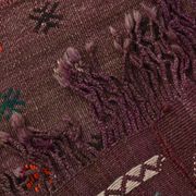 Burgundy Art Deco Vintage Kilim Rug, 118x124Cm