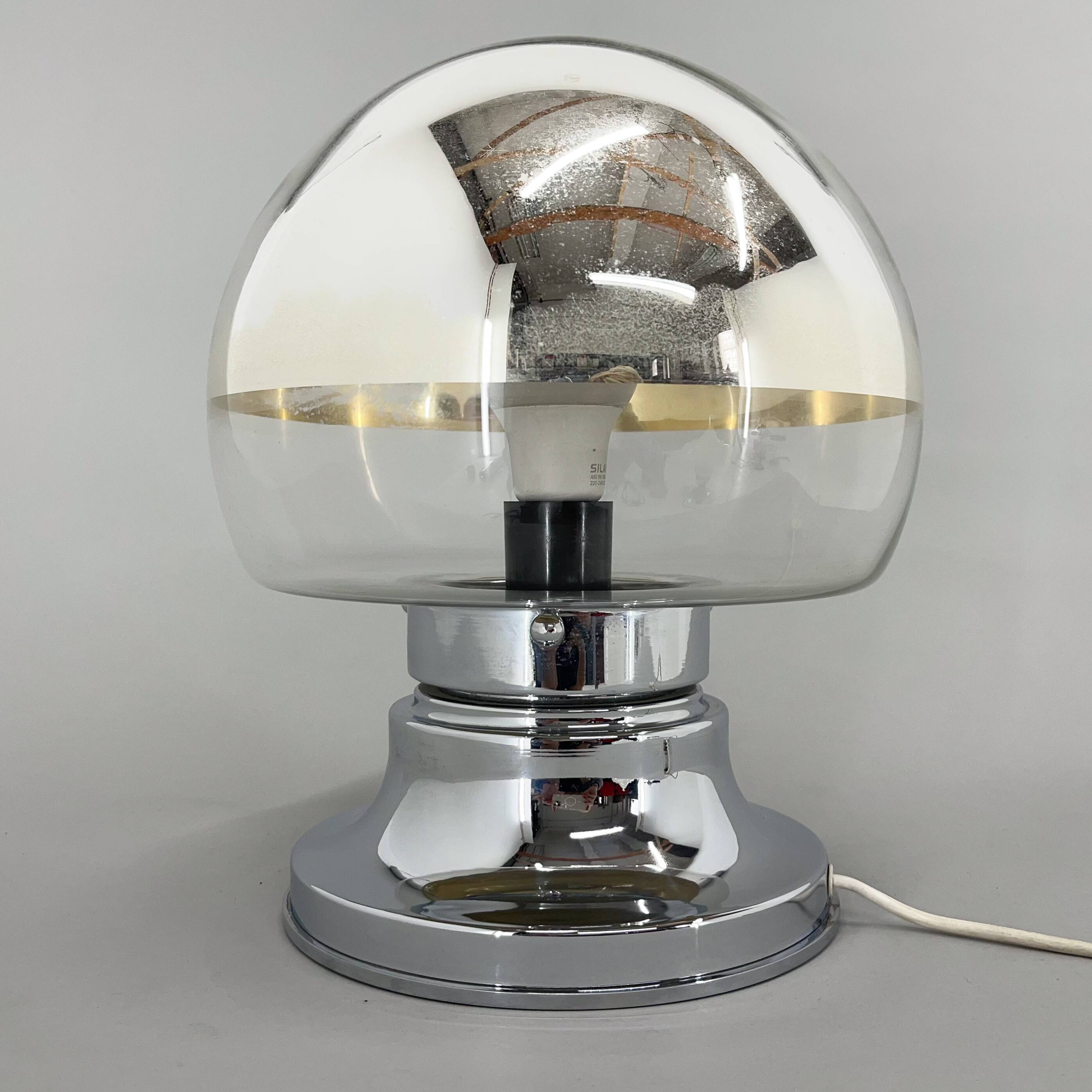 1960's italian chrome table lamp