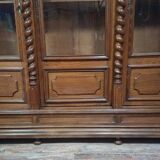 oak library in the Louis XIII style, work from the 19th century