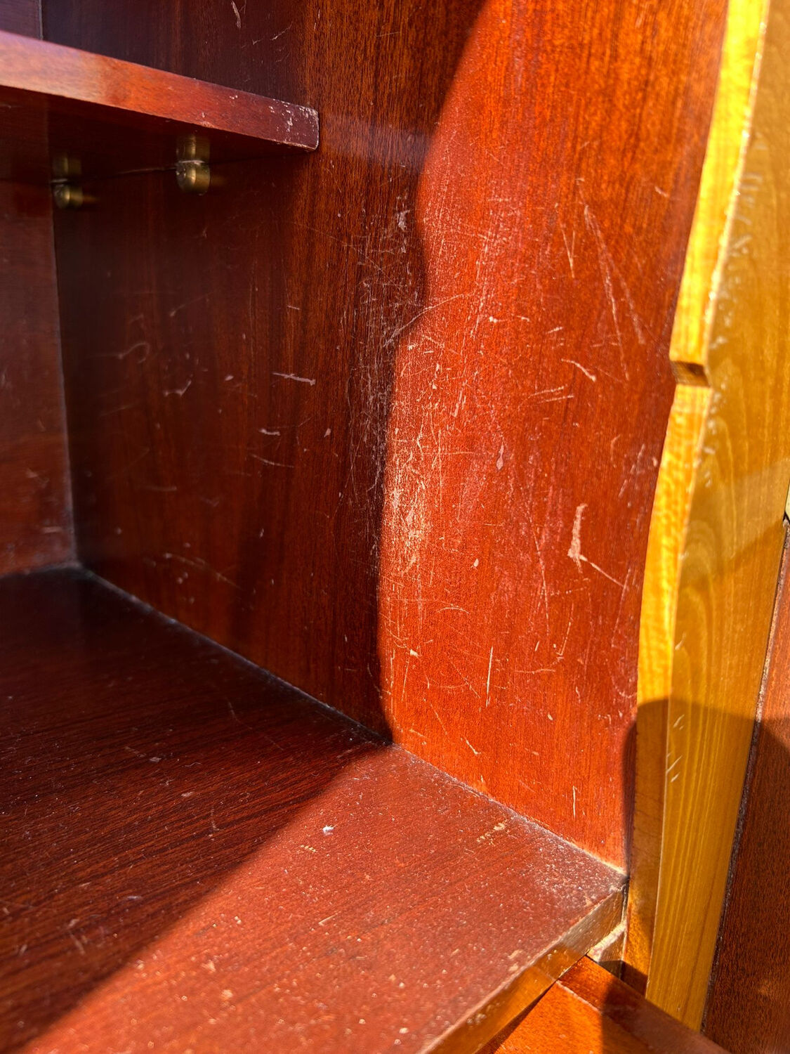 Curved rosewood secretary