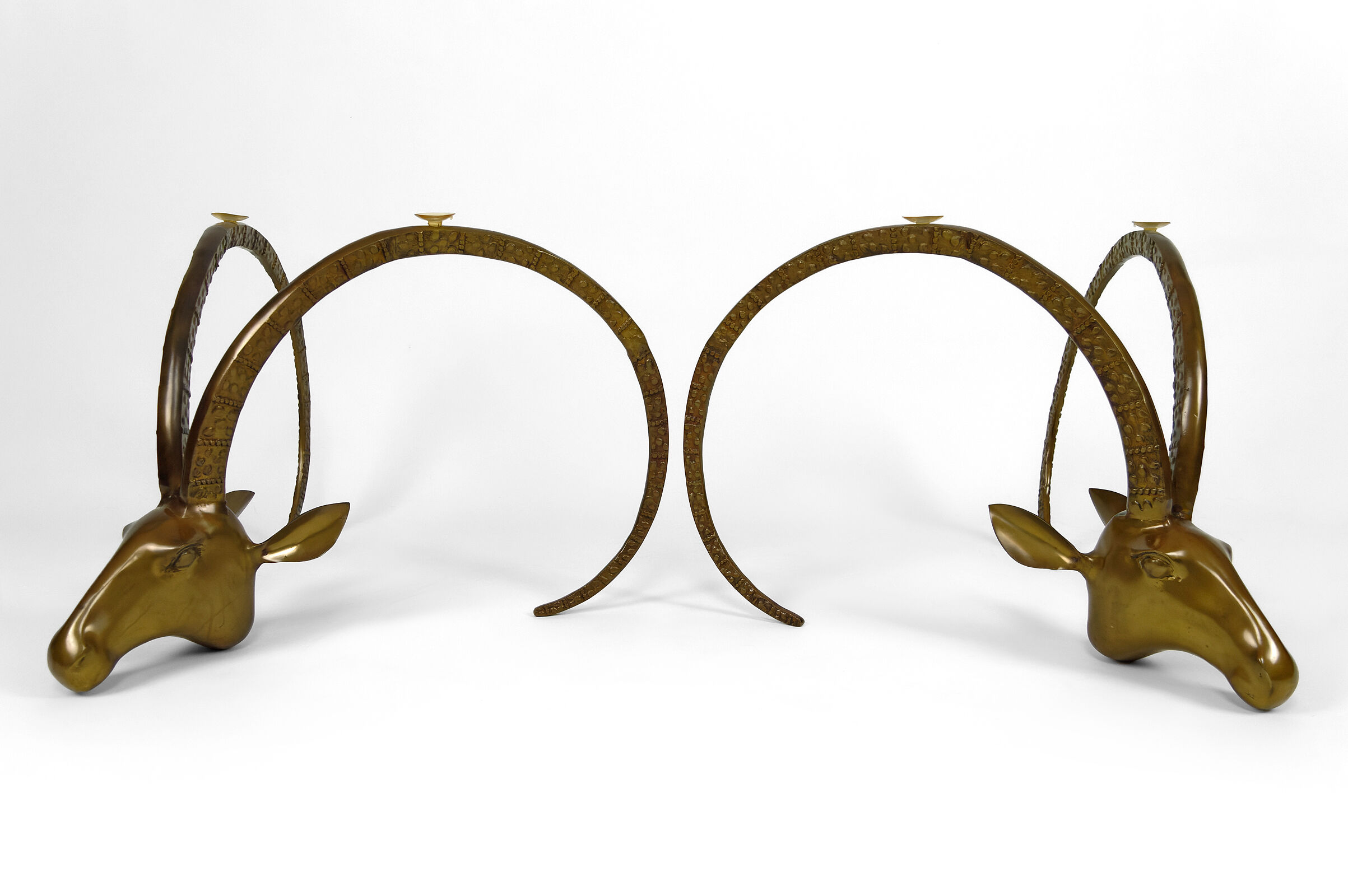 Coffee table with mouflons by Alain Chervet, circa 1970