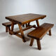 Table et de deux bancs, années 1960