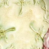 6 plates in slip decoration of roses earthenware of Onnaing