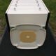 Commode vintage pied tulipe laquée blanc ( Gautier)
