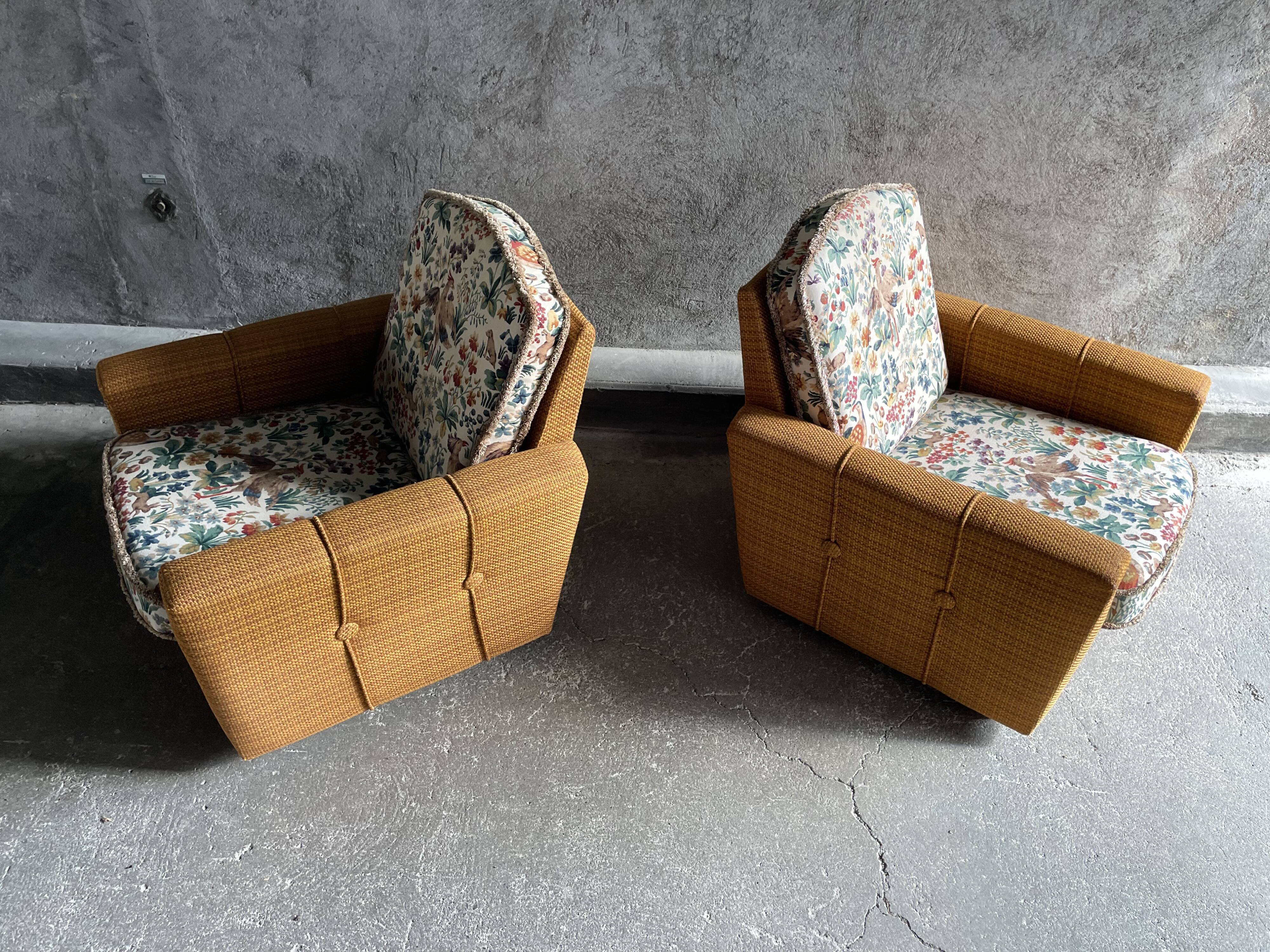 Pair of vintage armchairs