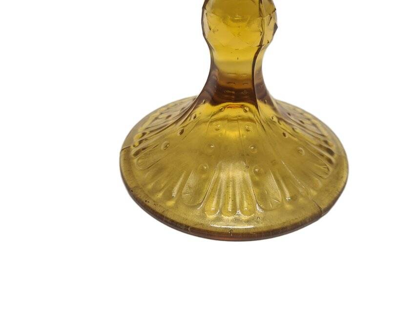Fruit bowl on stand from Ząbkowice Glassworks, 1970s