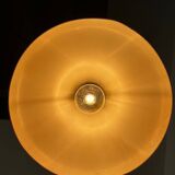 Space age orange 70s pendant light