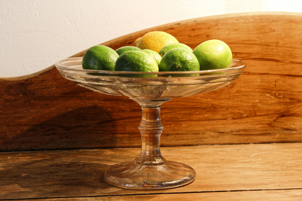 Moulded glass fruit cup