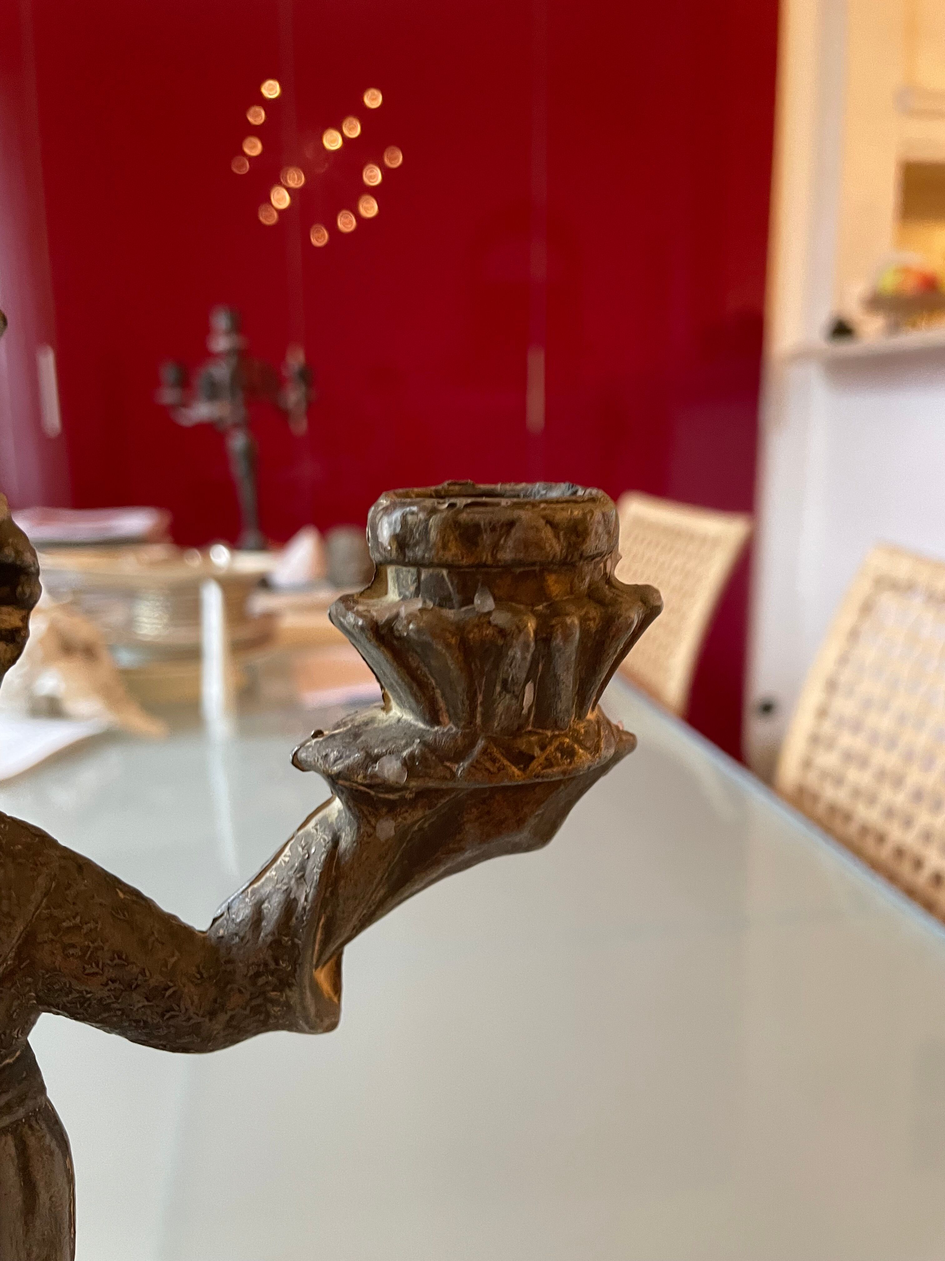 Old Art Nouveau candle holder