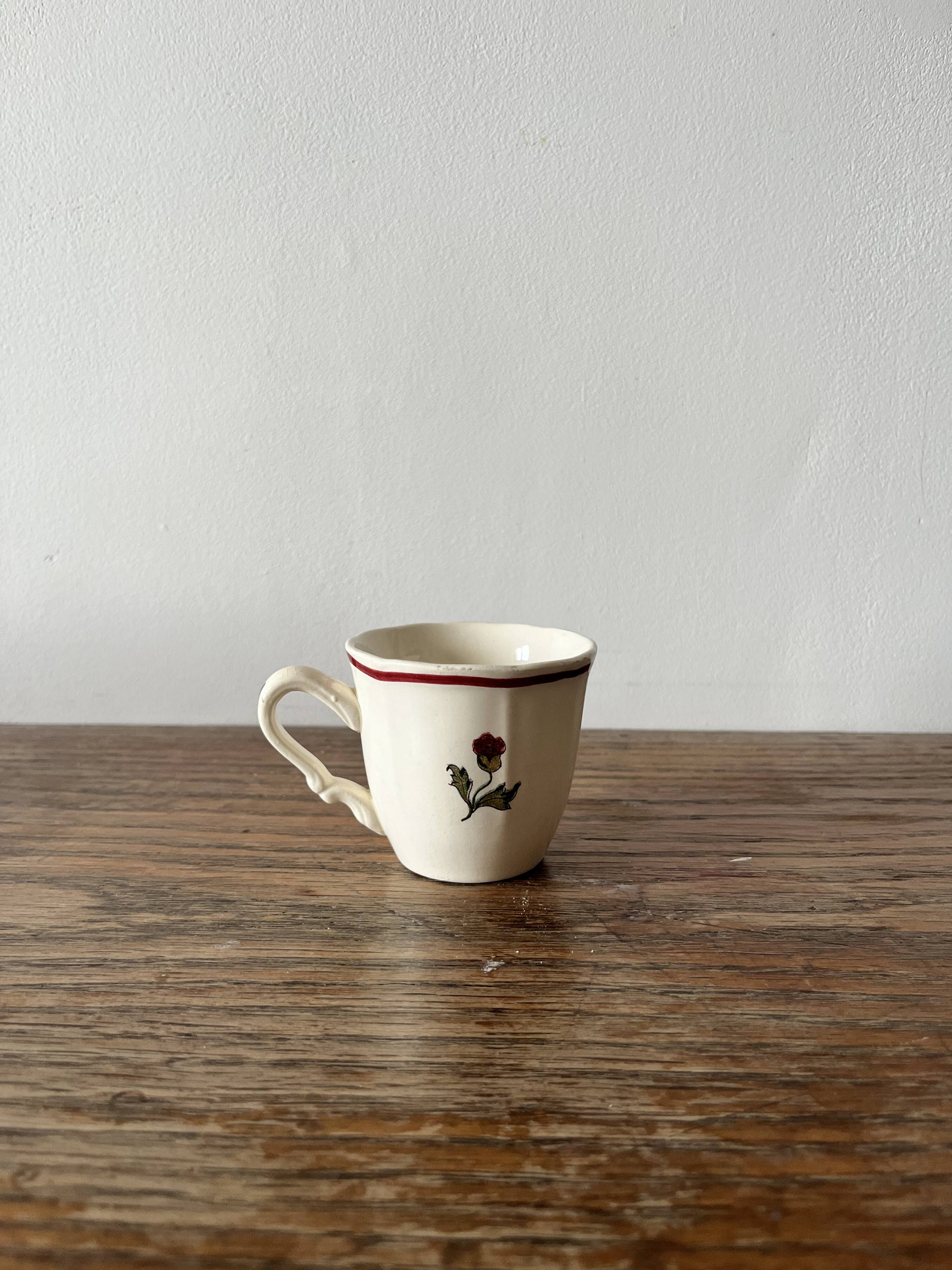 Set of 2 Sarreguemines mugs (France Agreste)