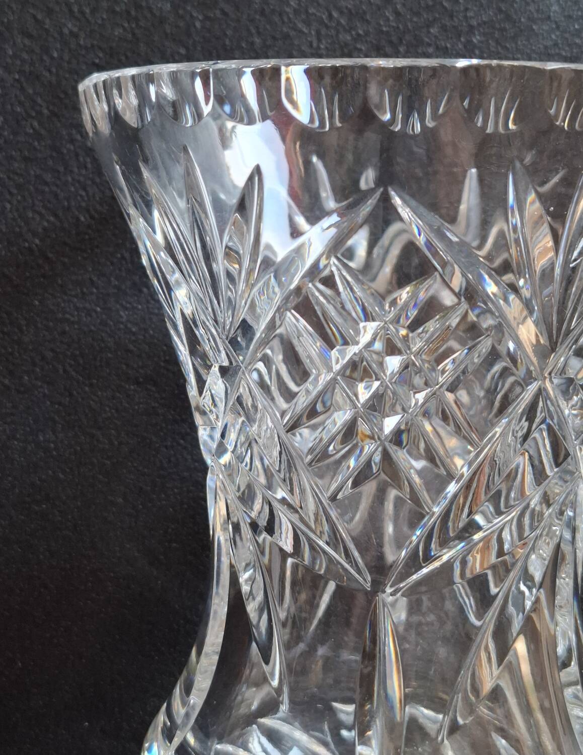 Cut crystal vase from Venice