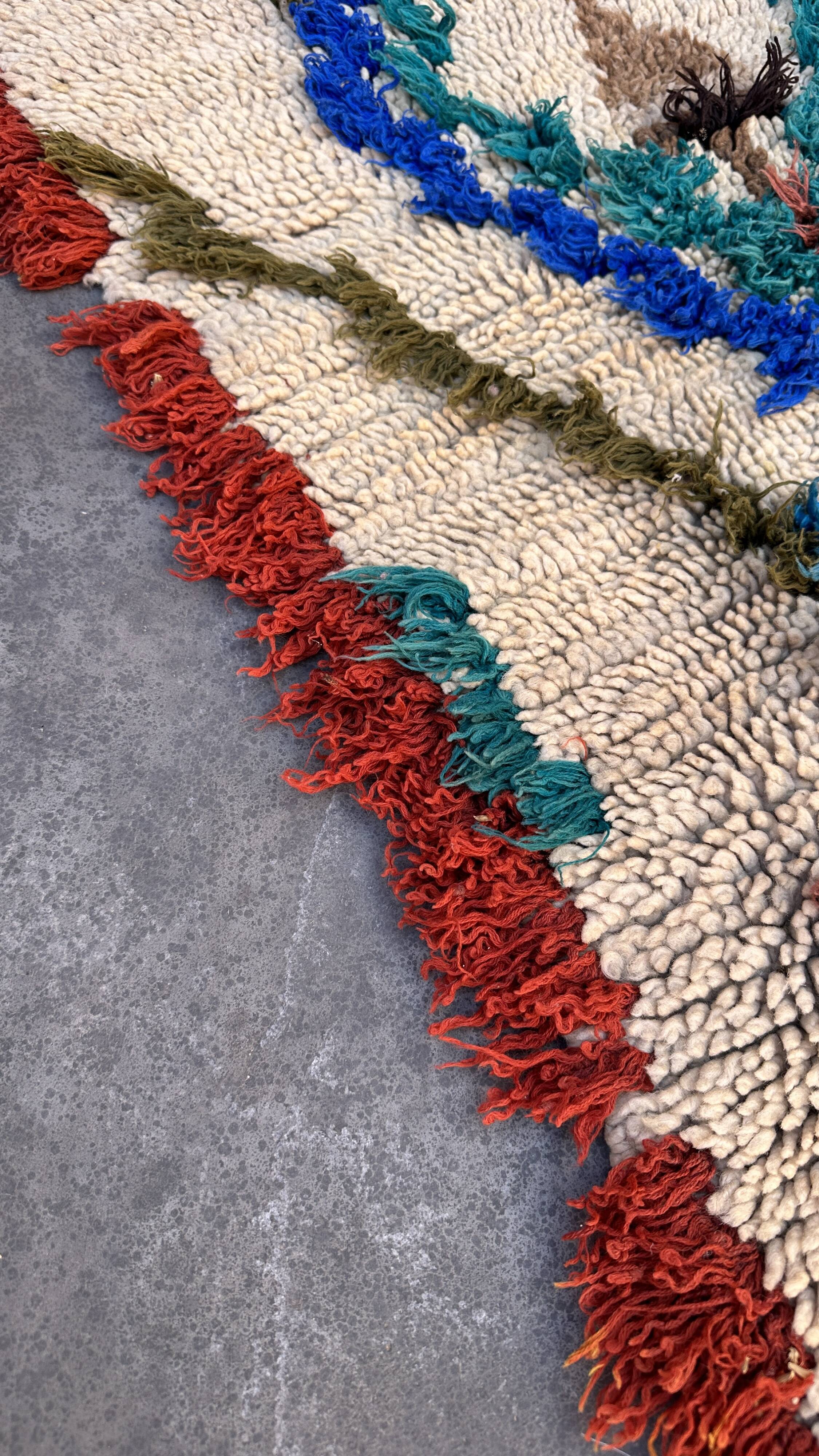 Tapis Marocain Azilal coloré - 61 x 126 cm