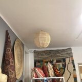 Rattan lampshade decorative ceiling light handmade Ø50x40Hcm