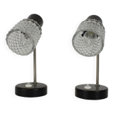 1960s Pair of Table Lamps by Kamenický Šenov, Czechoslovakia