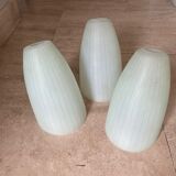 3 asymmetrical glass globes