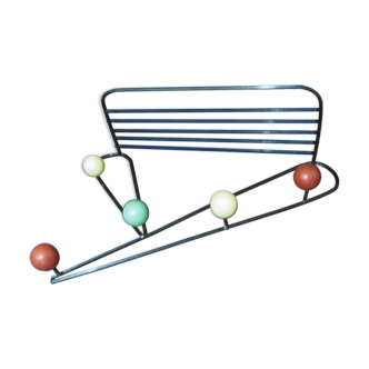 Coat rack by roger feraud vintage modernist colored ball 50 60