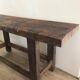 Old solid oak workbench