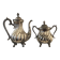 Silver-plated coffee pot and sugar bowl