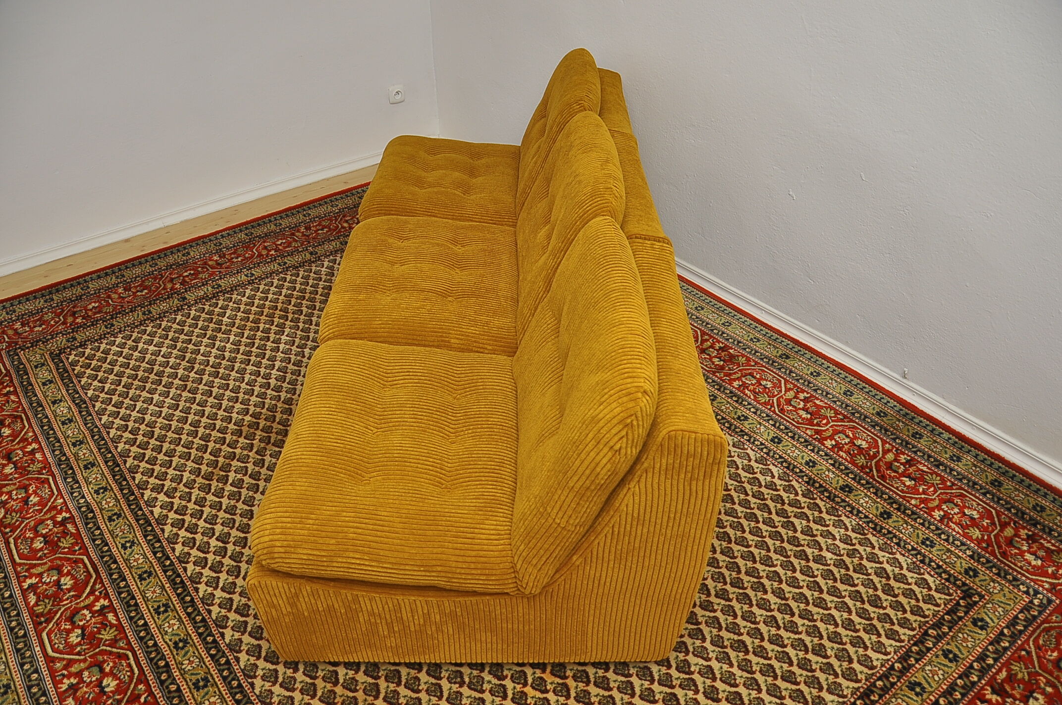 Canapé modulable en velours côtelé, années 1970, set de 6