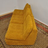Corduroy modular sofa, 1970s, set of 6