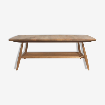 Table basse Ercol en orme massif