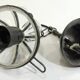 Vintage blown glass lantern suspension in Venetian style, evoking the