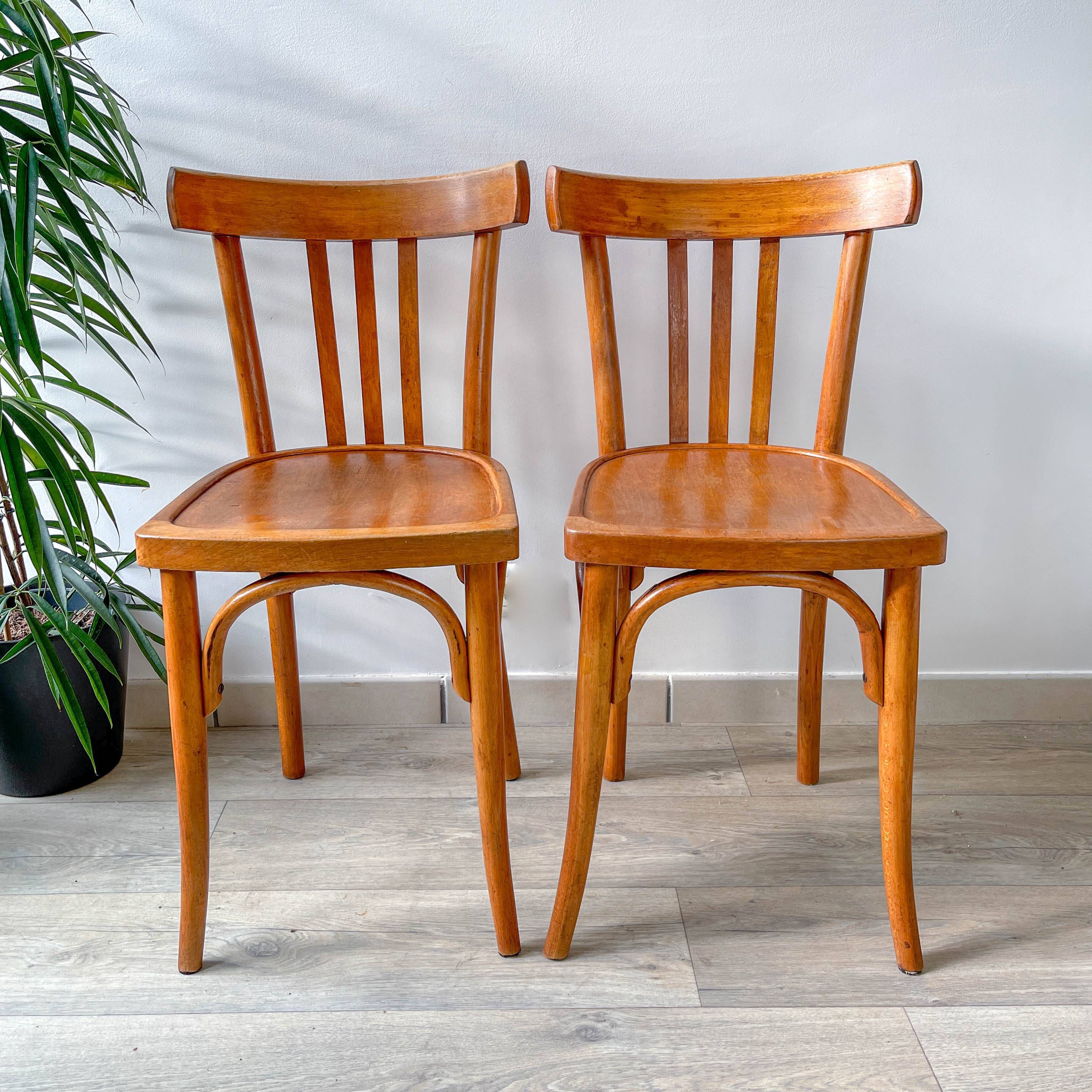 Vintage Baumann bistro chairs – 1960