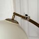 Important Lampadaire Arc Réglable, marbre, laiton, Italie, Circa 1970