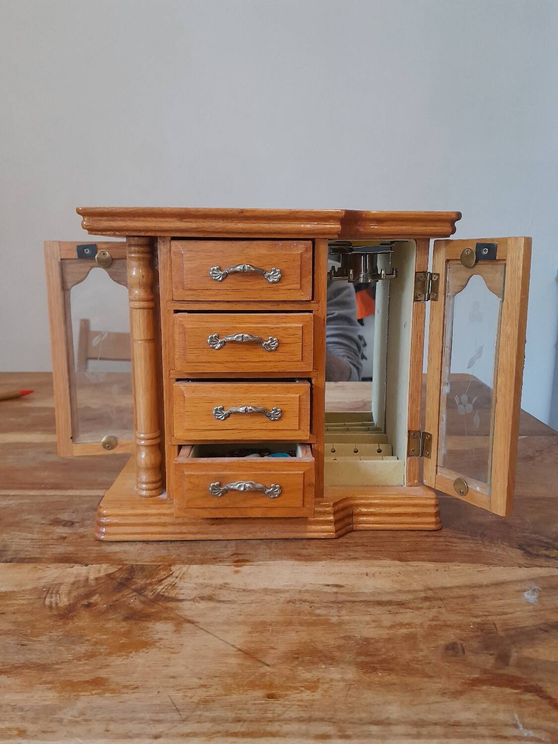 Cabinetmaker's jewelry box from the 50s/60s
