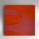 Soft Pink-Orange Art on 50x50cm frame by Bodasca