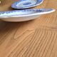 Gien service plates with blue patterns in perfect condition.