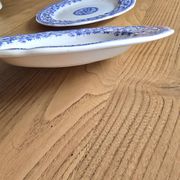 Gien service plates blue patterns perfect condition