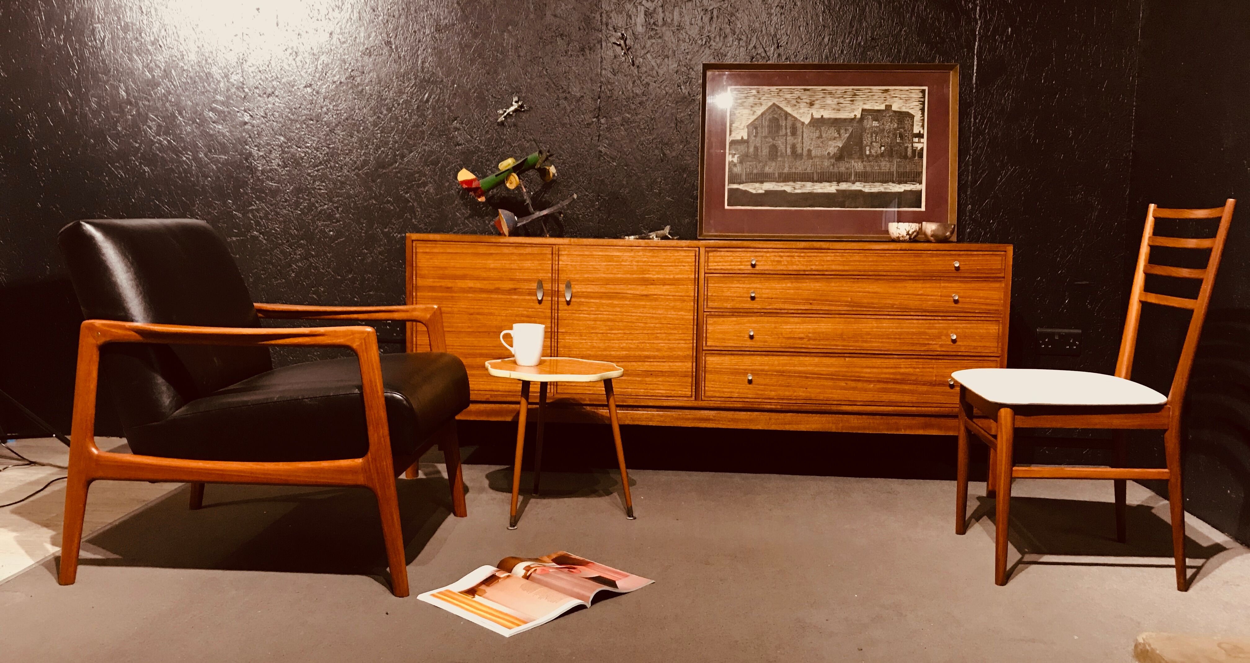 Mid century sideboard from White and Newton made in Portsmouth in Walnut