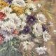 Oil on canvas bouquet of flowers signed Nicole Chalon