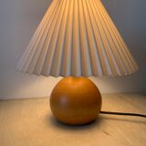 Solid wood bedside lamp