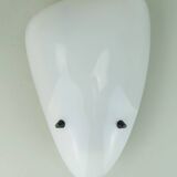 1950s SCONCE tele ambiance metal mesh with white acrylic shade