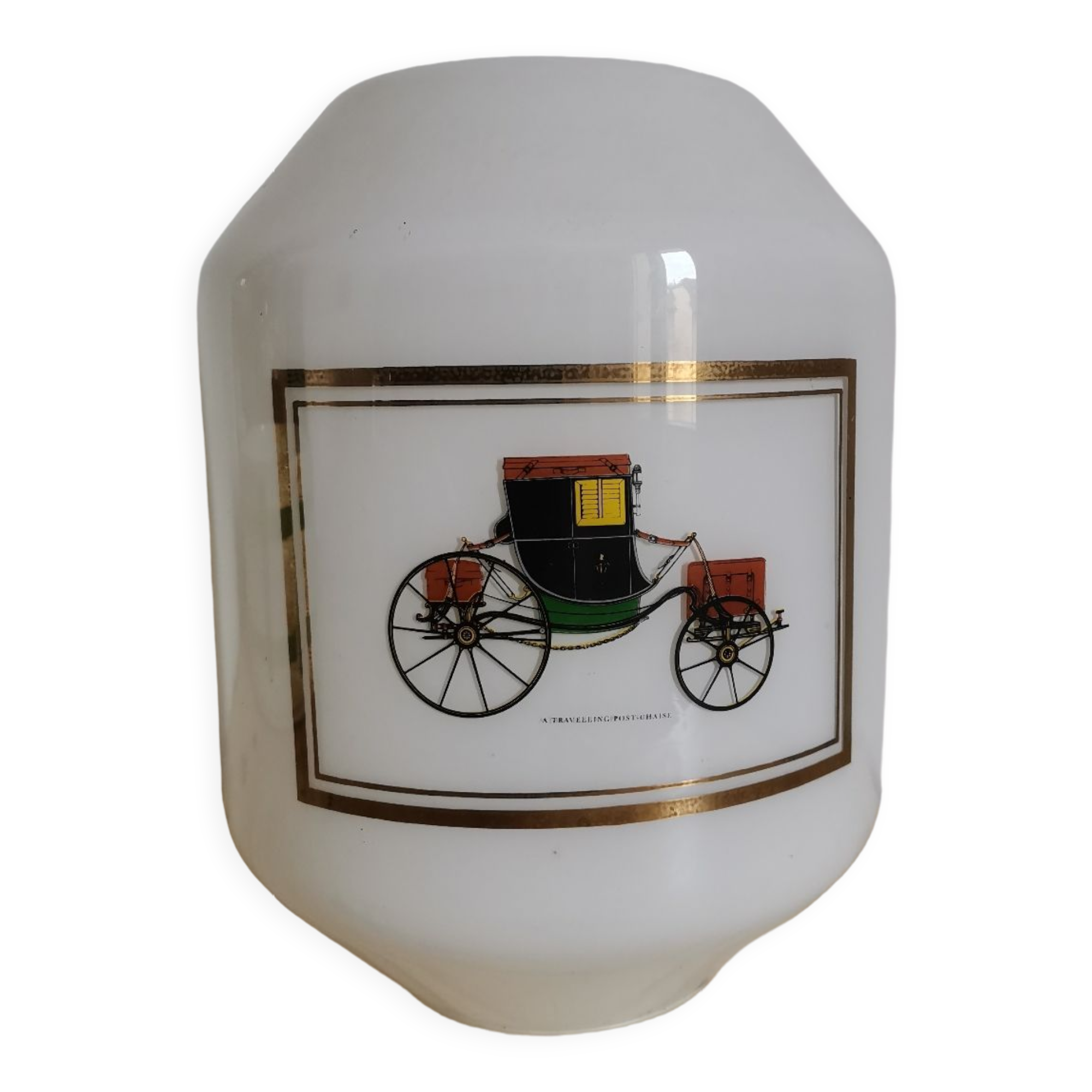 Abat-jour en opaline vintage