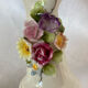 Soliflore vase, vintage hand ring