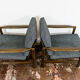 Pair of Restored Black B-7522 armchairs by Zenon Bączyk, 1960’s