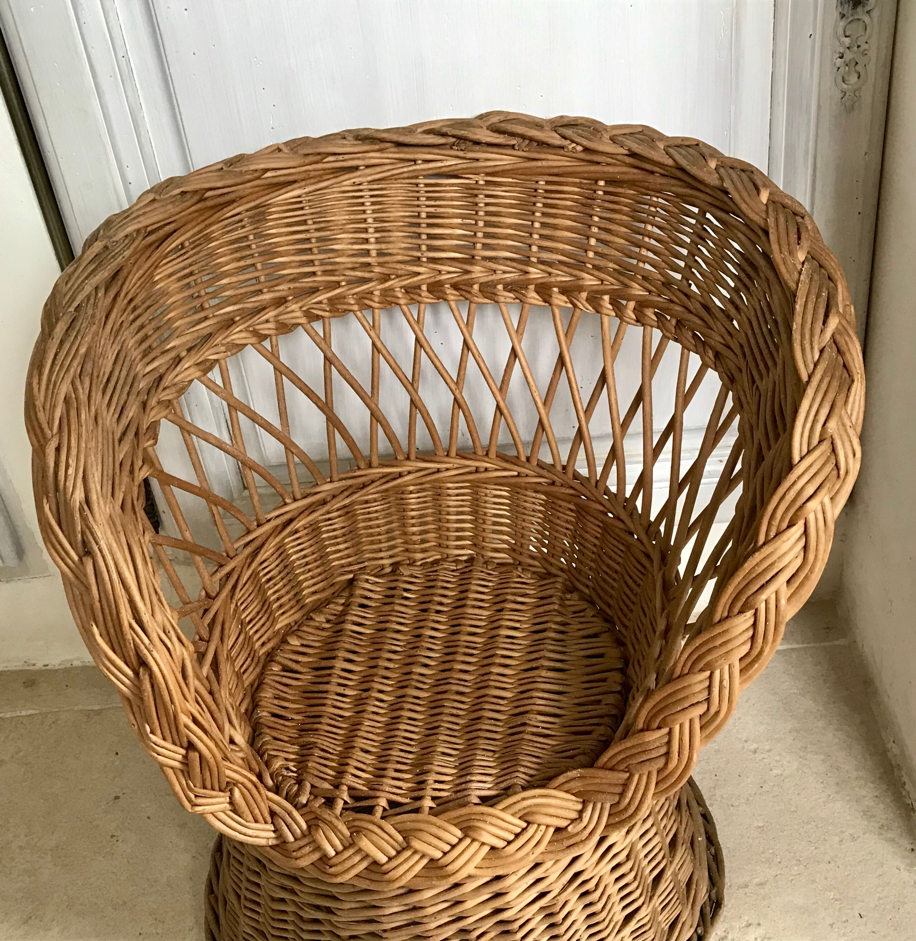 Child rattan chair
