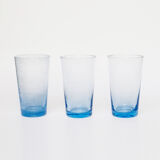 Biot blue water glasses, set of 6