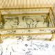 Coffee table with 2 brass and glass tops signed Pierre Vandel Paris, circa 70s.