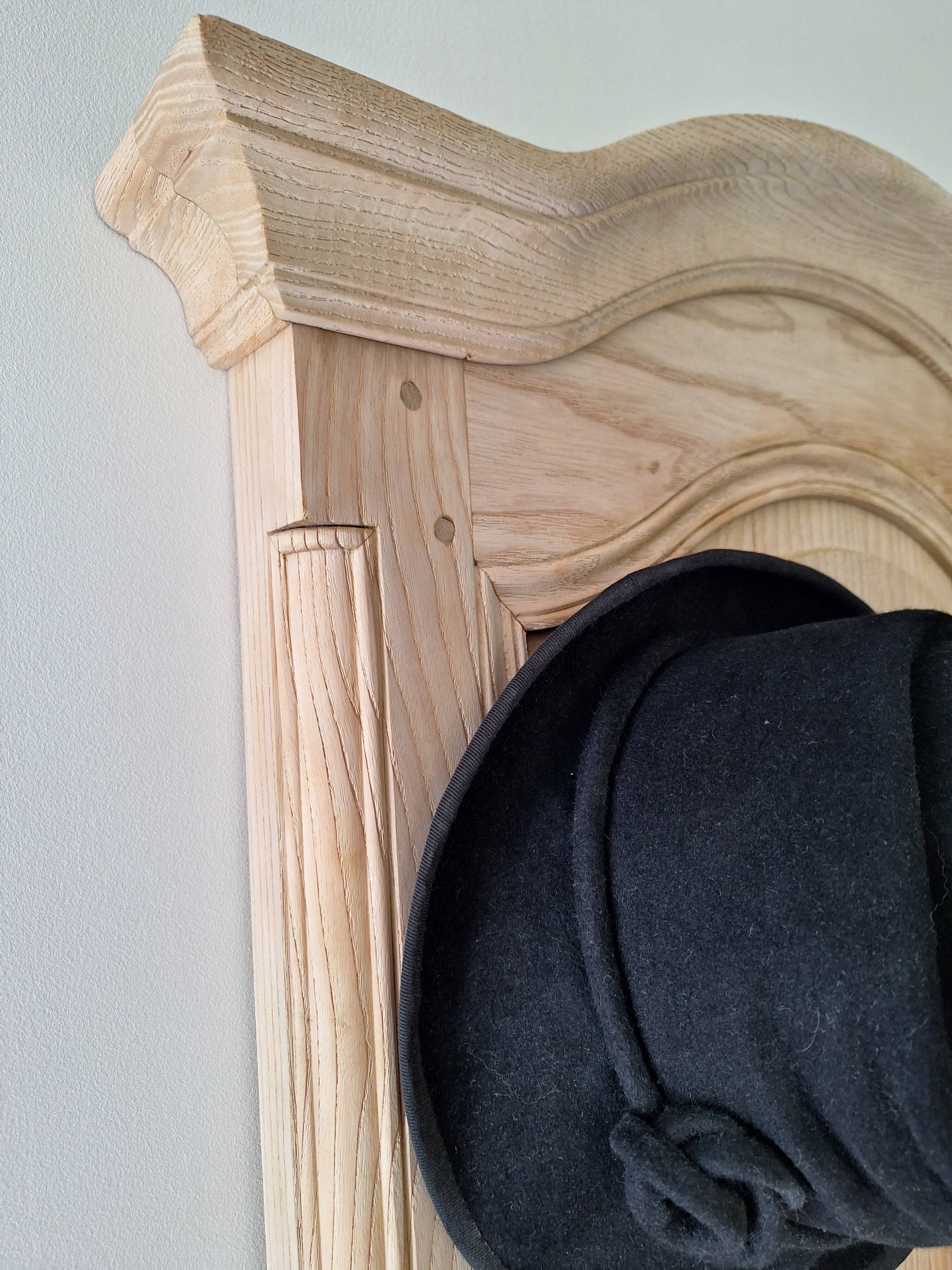 Restored antique oak entrance wardrobe