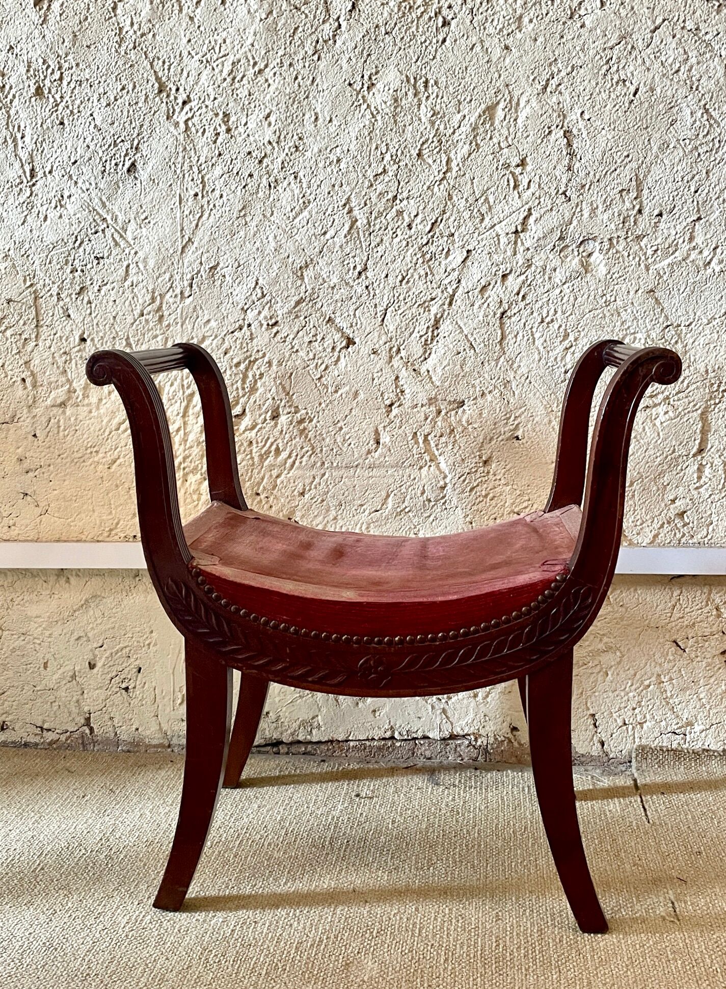 Curule seat Empire style, nineteenth century