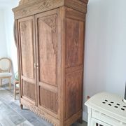 Wardrobe, oak linen cupboard from 1920.