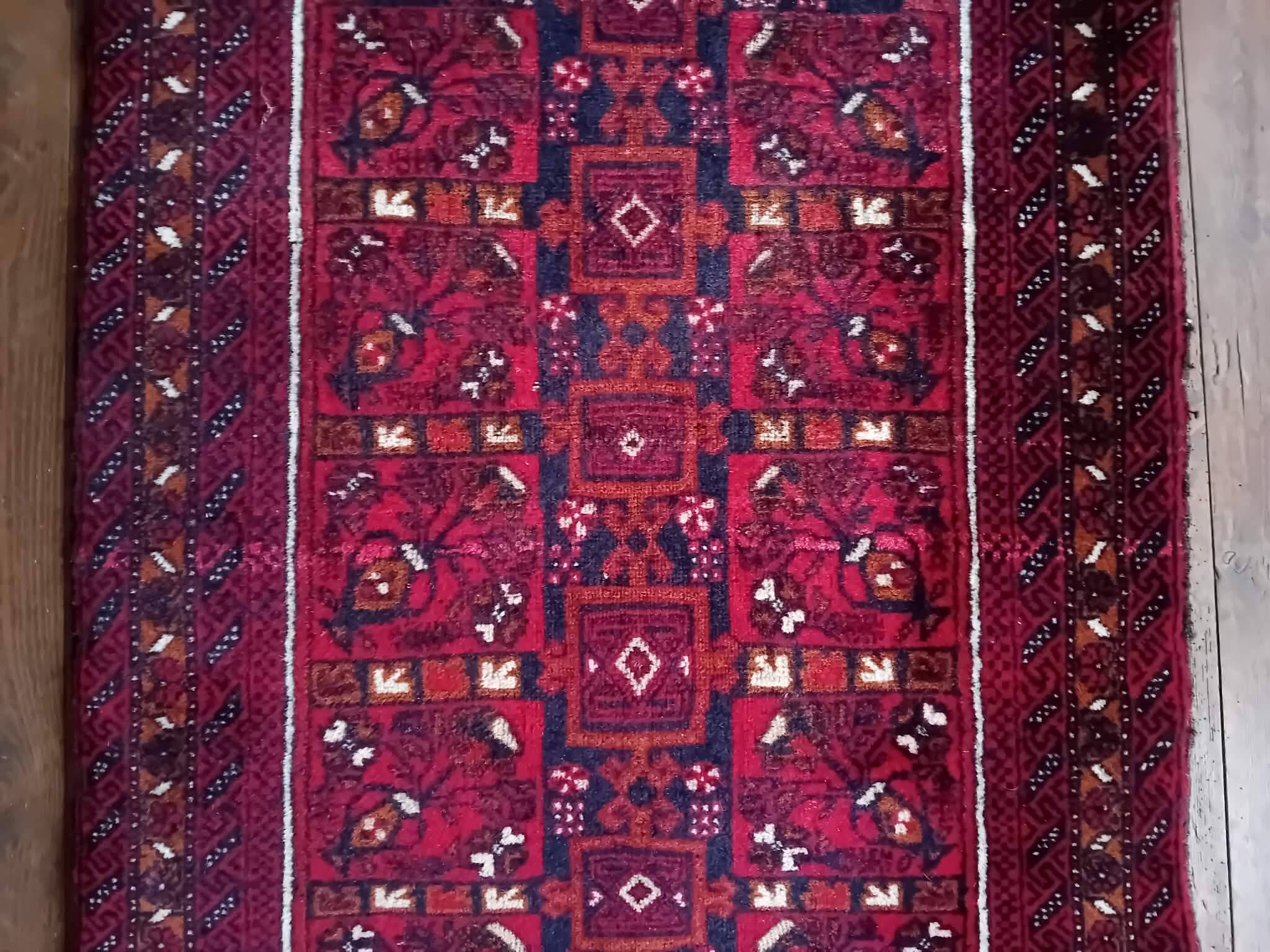 Handmade Belouch Persian rug 172x87cm