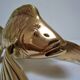 Sculptural brass fish from the 70s