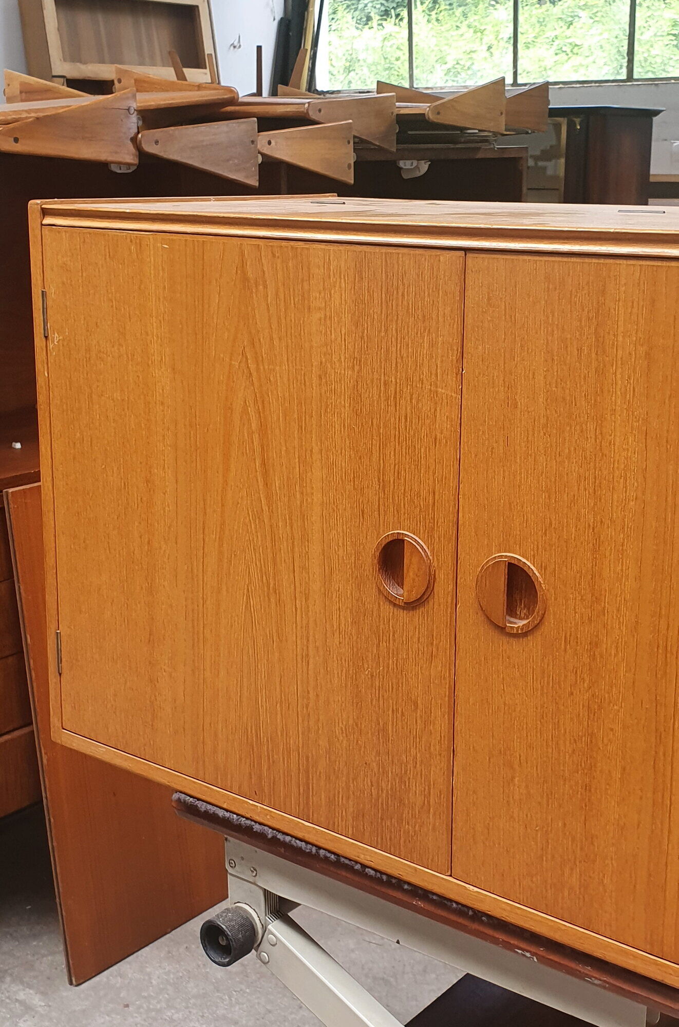 Vintage mid century royal system wall unit in teak by poul cadovius, danish design - denmark 1960s