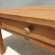Table basse campagne en Noyer 1 tiroir