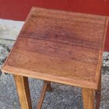 High wooden stool, workshop, vintage, 1950s